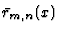$\bar{r}_{m,n}(x)$