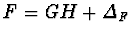 $F=GH+{\mit \Delta}_F$