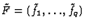 $\tilde F = (\tilde f_1, \dots, \tilde f_q)$
