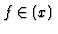 $f \in
\K(x)$