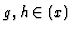 $g, h \in
\K(x)$
