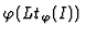 $\varphi(Lt_{\varphi}(I))$