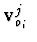 ${\bf v}^{j}_{o_i}\ $